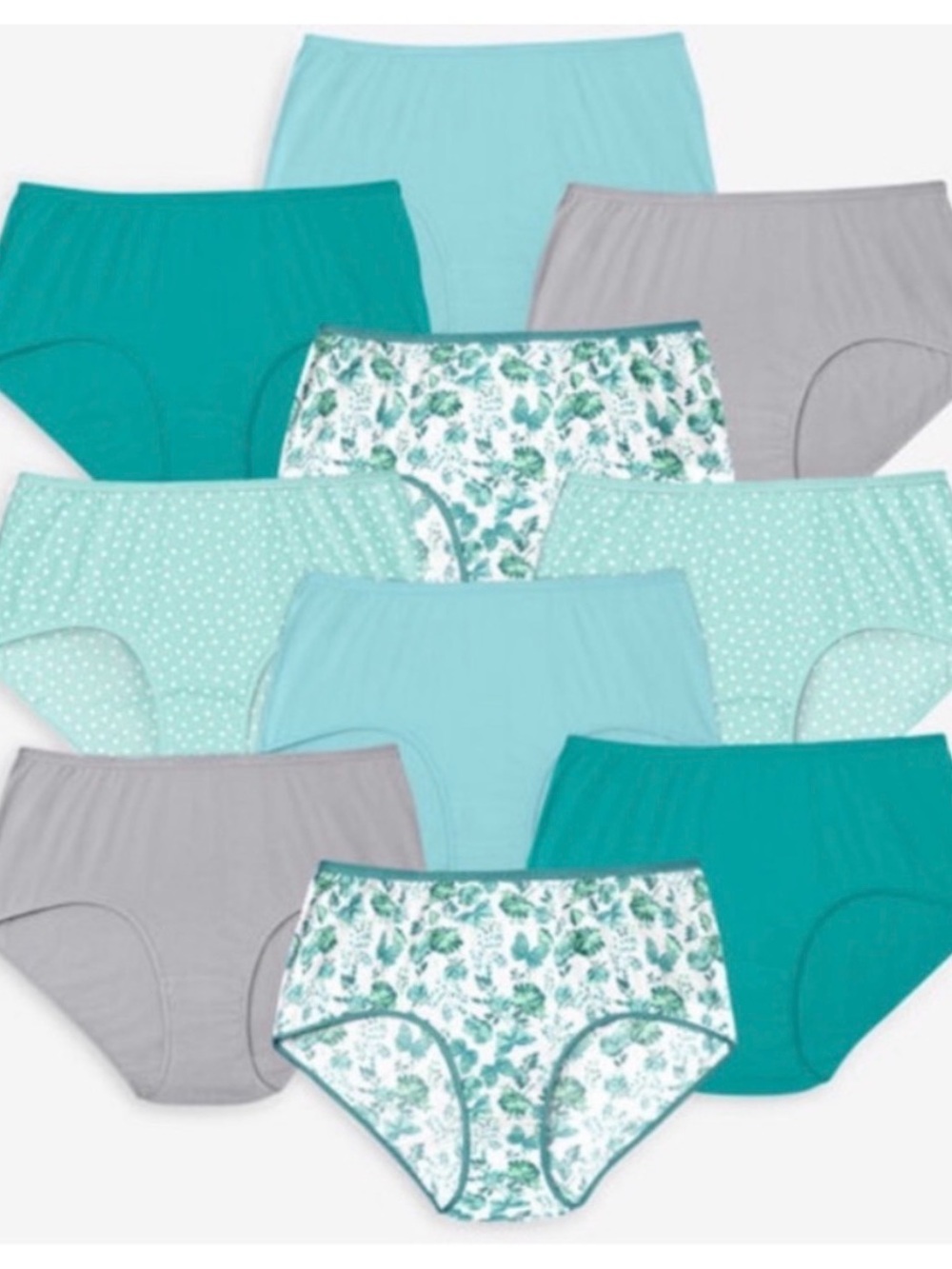New 10 Pack Cotton Panties size 14  fits 6X 7X Comfort Choice
Woman
Within